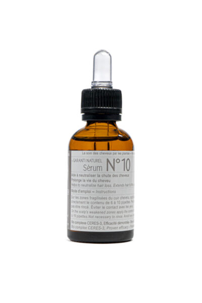 flacon de sérum N°10 Clauderer pour la vitalité des cheveux