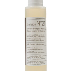 Flacon de shampooing n°21 clauderer, pour laver tout en douceur les cheveux fragiles et affinés