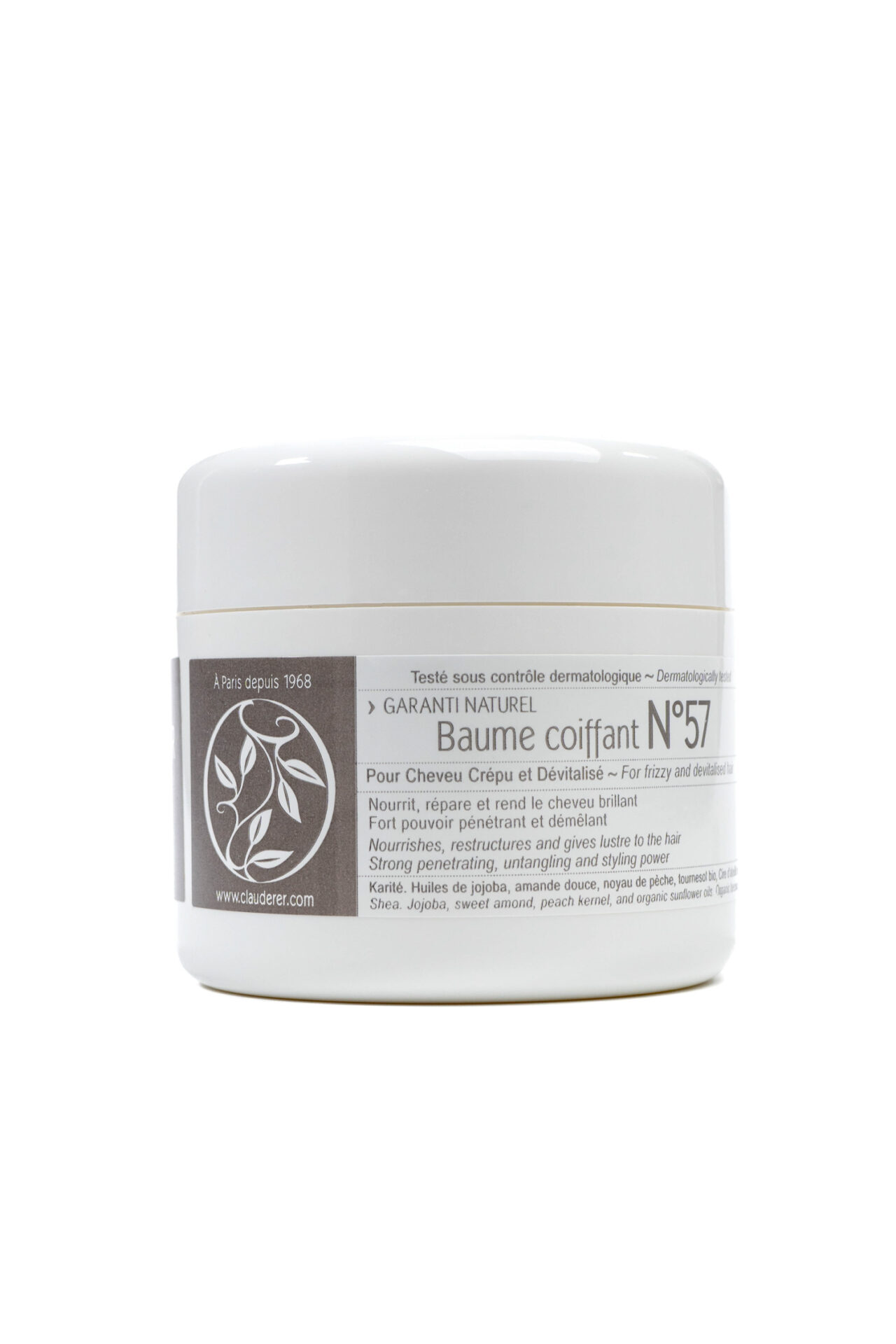 Pot de Baume n°57 Clauderer, styling and healing balm for frizzy and devitalized hair