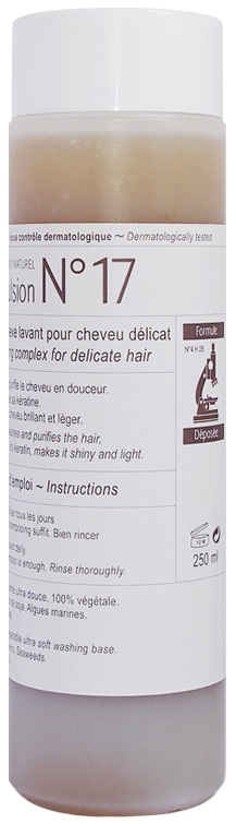 Flacon de shampooing n°19 clauderer, pour parfaitement laver les cheveux délicats